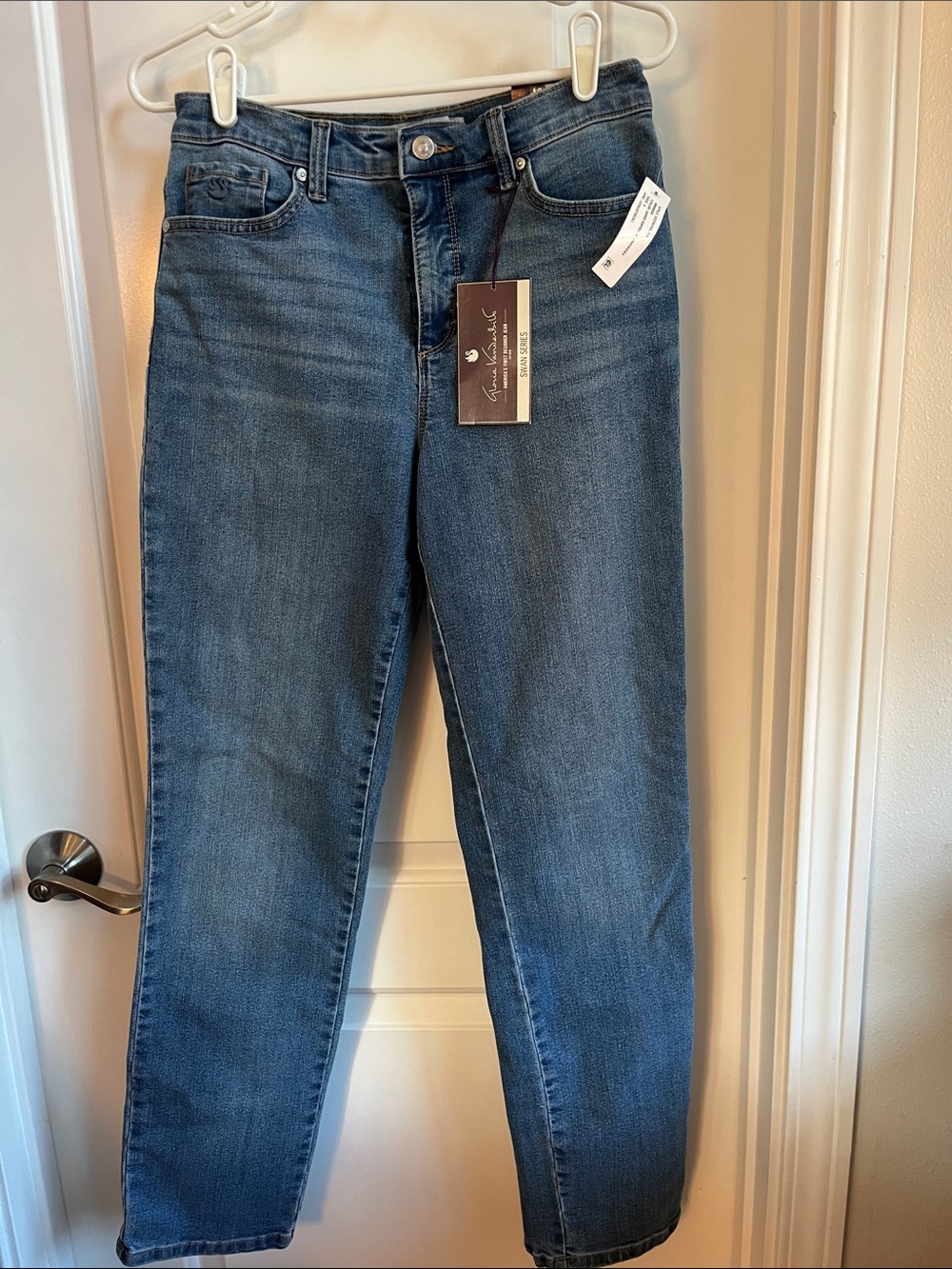 Gloria Vanderbilt Amanda Slimming Jeans Mid-Blue Jeans SZ 6